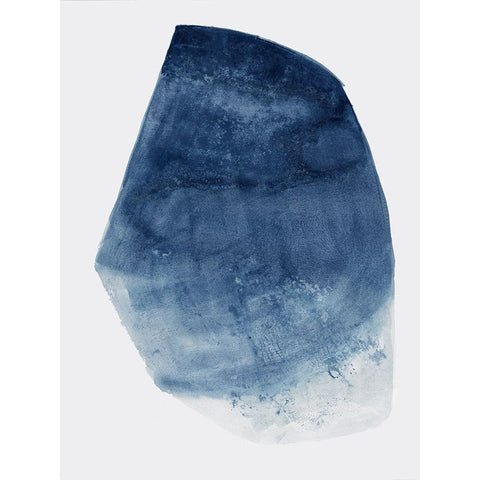 Luminous Blue II  Black Modern Wood Framed Art Print with Double Matting by Woods, Maya