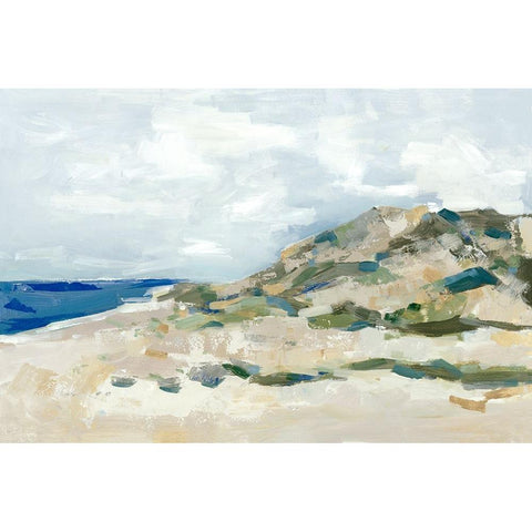 Sunny Beach Dune Gold Ornate Wood Framed Art Print with Double Matting by Woods, Maya
