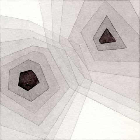 Meld VI White Modern Wood Framed Art Print by Galapon, Nikki