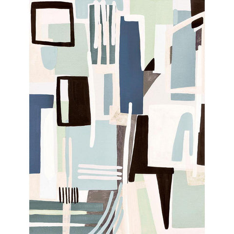 Song Of Harmony II  Black Modern Wood Framed Art Print by Galapon, Nikki