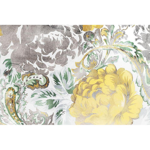 Chrysanthemum Garden II  Gold Ornate Wood Framed Art Print with Double Matting by Egan, N.H.