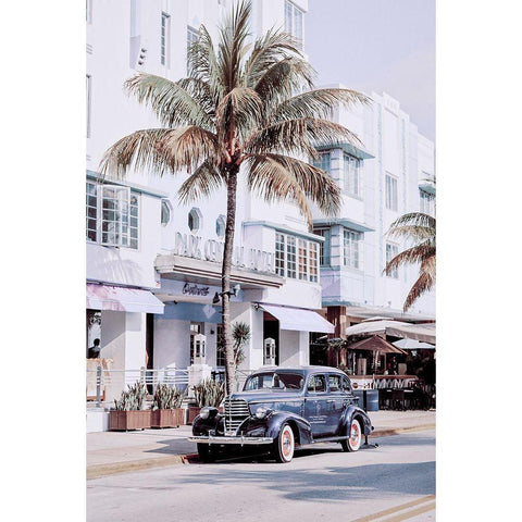 Miami Beach Park Central Hotel  Gold Ornate Wood Framed Art Print with Double Matting by Haase, Andrea