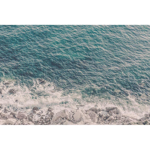 Portugal Travel Impression Surf  Black Modern Wood Framed Art Print by Haase, Andrea