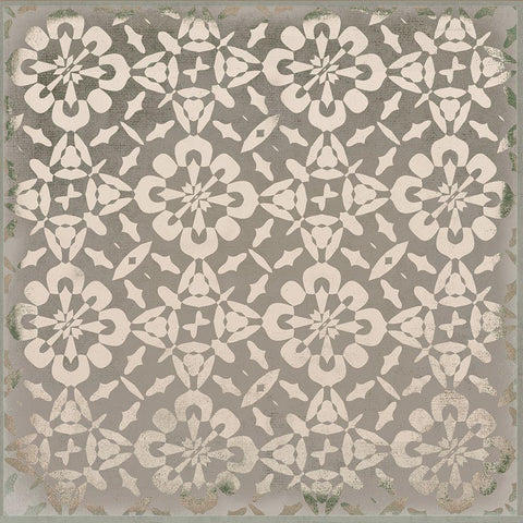 Beige Kitchen Tiles I  White Modern Wood Framed Art Print with Double Matting by Haase, Andrea