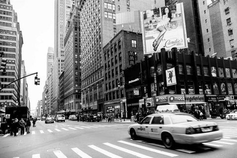 Fashion Avenue Black Ornate Wood Framed Art Print with Double Matting by Brooknam, John