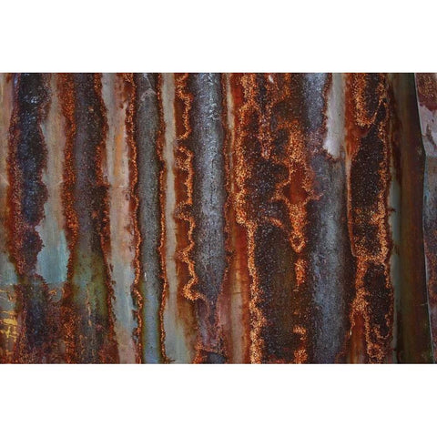 Metal III Black Modern Wood Framed Art Print with Double Matting by Stelfox, Norm