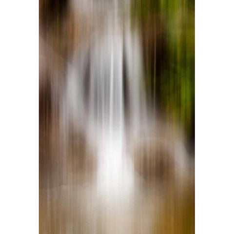 Organic Colour Field III Black Modern Wood Framed Art Print with Double Matting by Stelfox, Norm