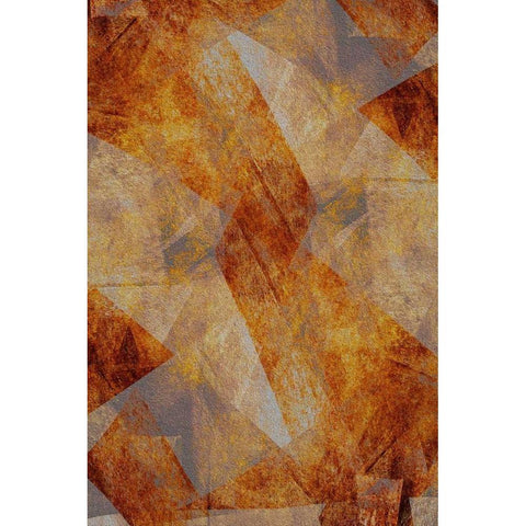 Brushed Copper White Modern Wood Framed Art Print by Stelfox, Norm