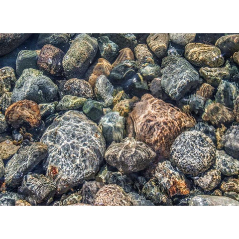 Rock Reflection II Black Modern Wood Framed Art Print by Stelfox, Norm