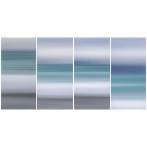 Ocean Horizon II White Modern Wood Framed Art Print by Stelfox, Norm
