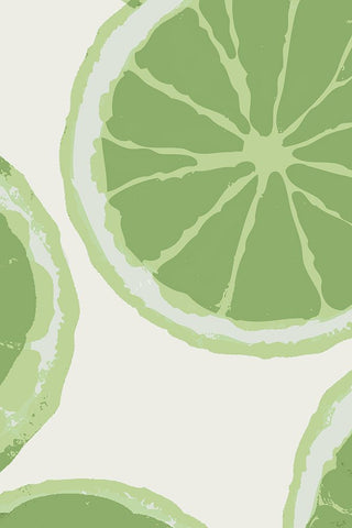 Juicy Lime Black Ornate Wood Framed Art Print with Double Matting by Stelfox, Norm