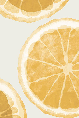 Juicy Lemon Black Ornate Wood Framed Art Print with Double Matting by Stelfox, Norm