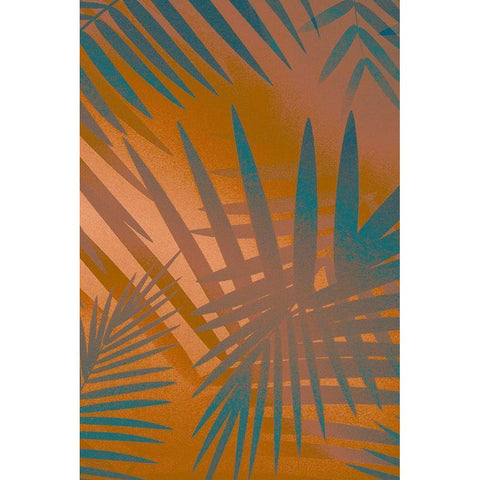 Palm Heat II  White Modern Wood Framed Art Print by Stelfox, Norm