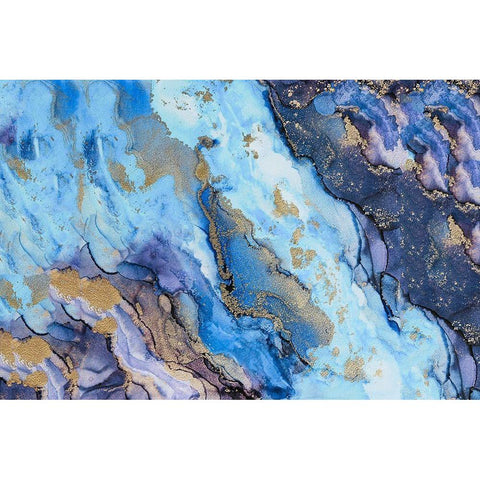 Golden Dust White Modern Wood Framed Art Print by Rosenberg, Alissa