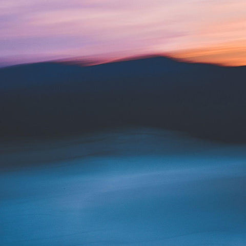 Calm Sunset III Black Modern Wood Framed Art Print with Double Matting by Joy, Olivia