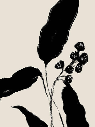 New Growth I  Black Ornate Wood Framed Art Print with Double Matting by Holam, Nicholas