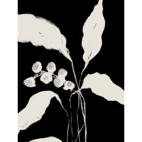 New Growth II  Black Modern Wood Framed Art Print by Holam, Nicholas