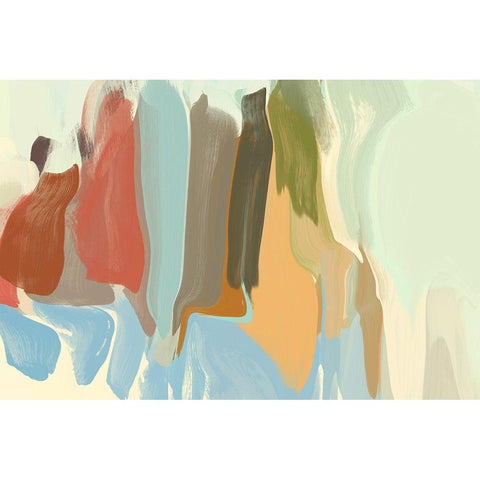 The Colourful Session Black Modern Wood Framed Art Print with Double Matting by Orlov, Irena