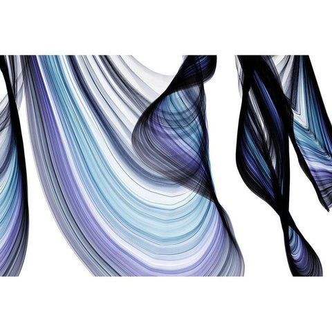 Azure I Black Modern Wood Framed Art Print by Orlov, Irena