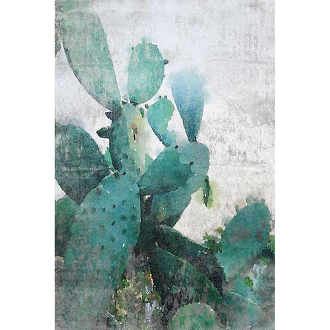 Rustic Cactus Black Modern Wood Framed Art Print by Orlov, Irena