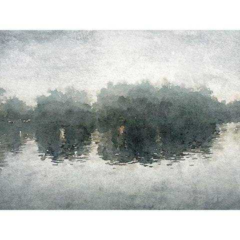 Marine Landscape White Modern Wood Framed Art Print by Orlov, Irena