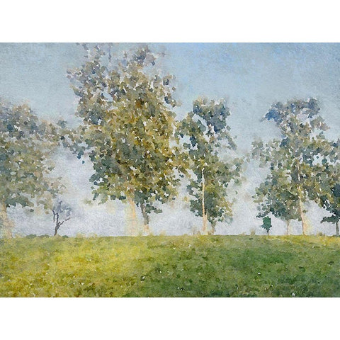 Forest Landscape II Black Modern Wood Framed Art Print by Orlov, Irena