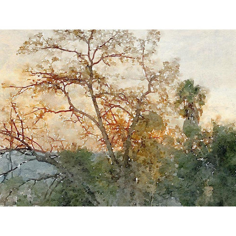 Quiet place II Gold Ornate Wood Framed Art Print with Double Matting by Orlov, Irena