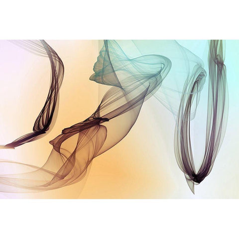 Abstract Gradient II Black Modern Wood Framed Art Print by Orlov, Irena