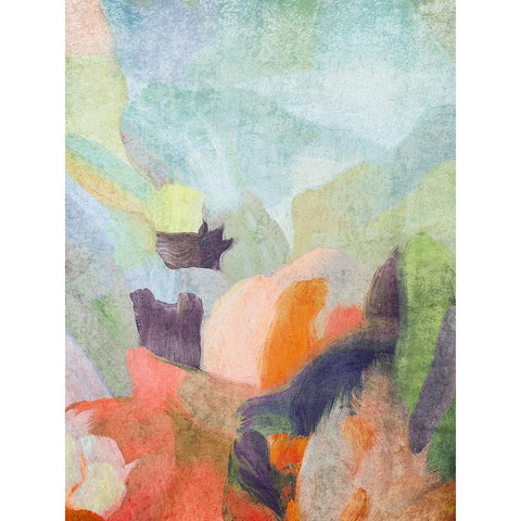 Neutral Flow I Black Modern Wood Framed Art Print by Orlov, Irena