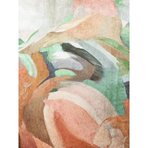 Neutral Flow III Black Modern Wood Framed Art Print with Double Matting by Orlov, Irena