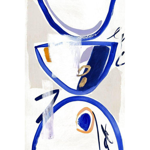 Reunion  White Modern Wood Framed Art Print by Sozi