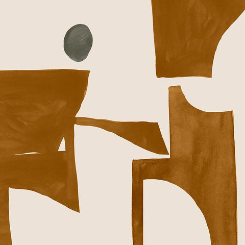 Forecast II Black Modern Wood Framed Art Print by Sozi