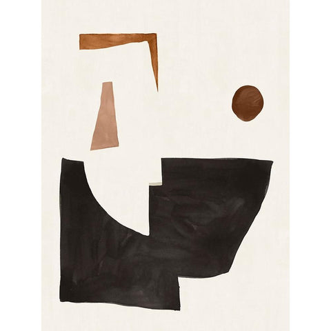 Blockway II White Modern Wood Framed Art Print by Sozi