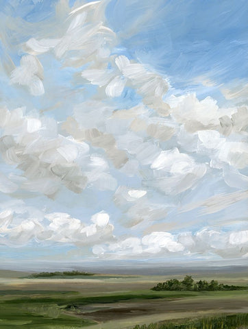 Endless Sky Black Modern Wood Framed Art Print by Walsh, Nicole