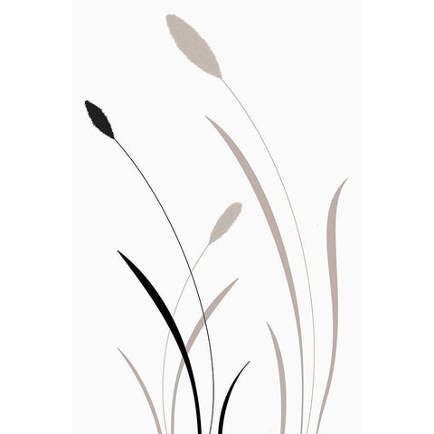Bunny Grass I Black Modern Wood Framed Art Print by Studio I