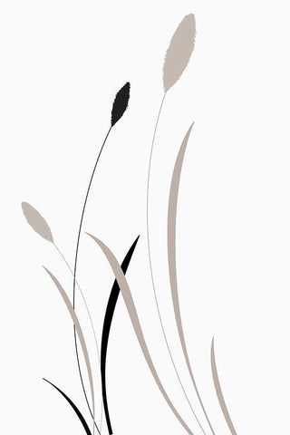 Bunny Grass II Black Ornate Wood Framed Art Print with Double Matting by Studio I