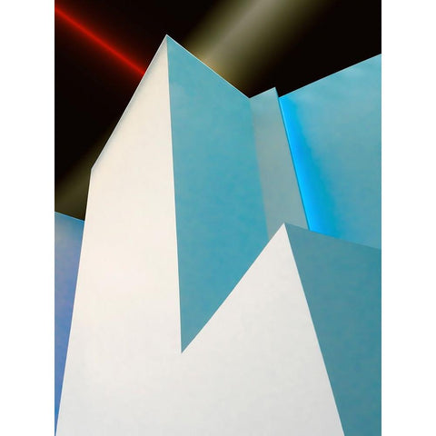 Vangindertael - Laser and Neon Black Modern Wood Framed Art Print by Vangindertael