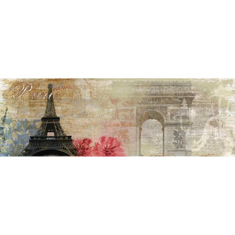 Paris White Modern Wood Framed Art Print by PI Studio