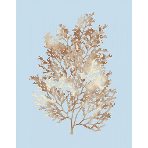 Coral III White Modern Wood Framed Art Print by PI Studio