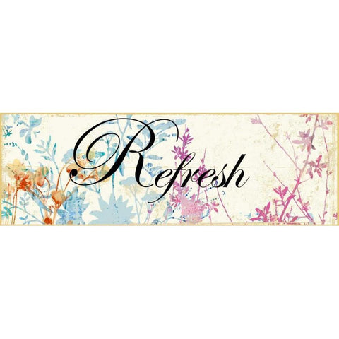 Refresh Wildflowers Gold Ornate Wood Framed Art Print with Double Matting by PI Studio