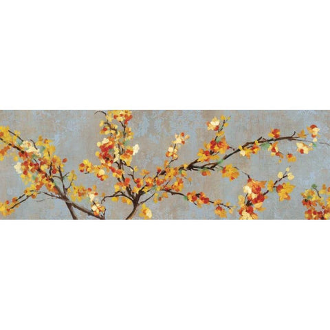 Bittersweet Branch II White Modern Wood Framed Art Print by PI Studio