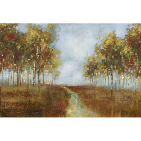 Dream Meadow I Black Modern Wood Framed Art Print with Double Matting by PI Studio