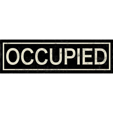 Occupied White Modern Wood Framed Art Print by PI Studio