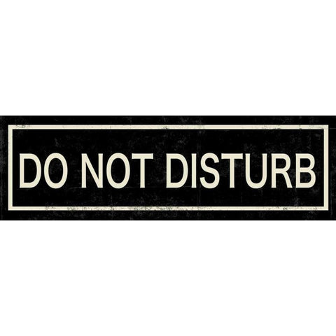 Do not Disturb Gold Ornate Wood Framed Art Print with Double Matting by PI Studio