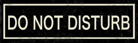 Do not Disturb Black Ornate Wood Framed Art Print with Double Matting by PI Studio