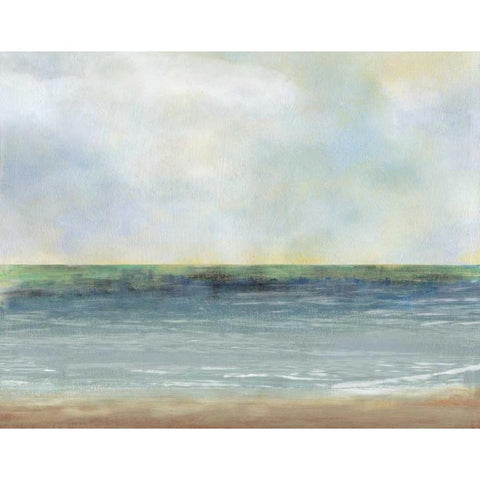 Ocean Breeze Gold Ornate Wood Framed Art Print with Double Matting by PI Studio