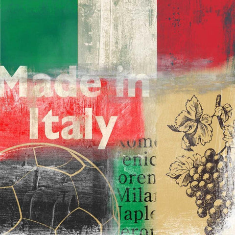 Italy White Modern Wood Framed Art Print by PI Studio