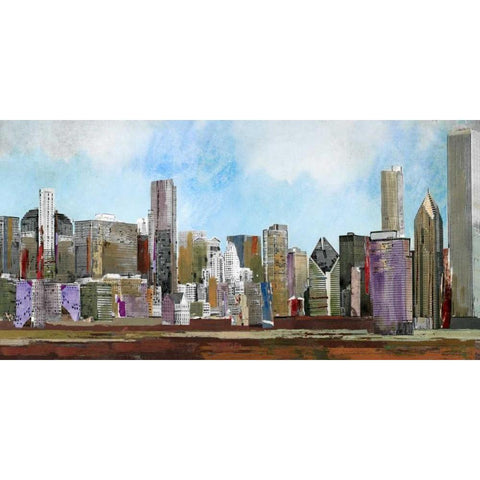 City White Modern Wood Framed Art Print by PI Studio