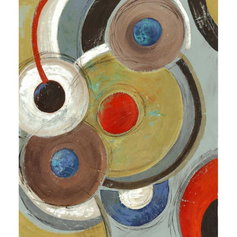 Orbis of Tones Black Modern Wood Framed Art Print by PI Studio