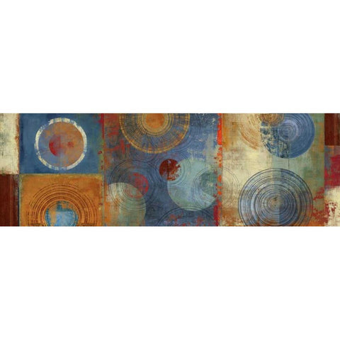 Organic I Black Modern Wood Framed Art Print with Double Matting by PI Studio